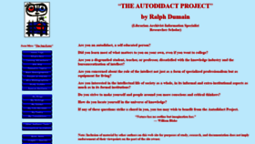 What Autodidactproject.org website looked like in 2021 (4 years ago)