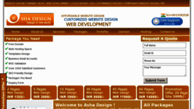 What Ashadesign.com website looked like in 2011 (12 years ago)