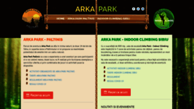 What Arkapark.ro website looked like in 2021 (2 years ago)