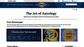What Astrodienst.com website looked like in 2021 (2 years ago)