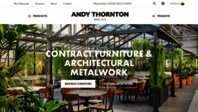 What Andythornton.com website looked like in 2021 (2 years ago)