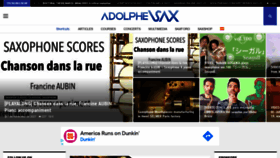 What Adolphesax.com website looked like in 2021 (2 years ago)