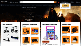What Amazoun.com website looked like in 2021 (3 years ago)