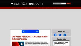 What Assamcareer.com website looked like in 2021 (2 years ago)