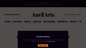 What Anvilarts.org.uk website looked like in 2021 (2 years ago)