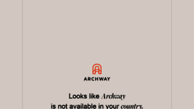 What Archway.io website looked like in 2021 (3 years ago)