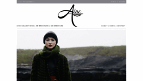 What Aineknitwear.com website looked like in 2021 (2 years ago)