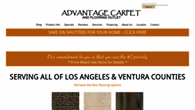 What Advantagecarpetca.com website looked like in 2021 (2 years ago)