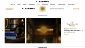What Albertine.com website looked like in 2021 (2 years ago)
