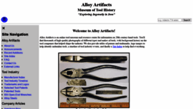 What Alloy-artifacts.org website looked like in 2021 (2 years ago)