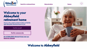 What Abbeyfield.com website looked like in 2021 (2 years ago)