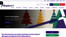 What Adoptionuk.org website looked like in 2021 (2 years ago)