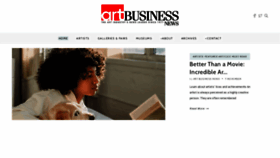 What Artbusinessnews.com website looked like in 2021 (2 years ago)