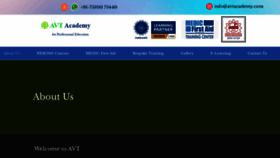 What Avtacademy.com website looked like in 2021 (2 years ago)