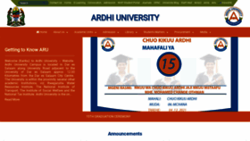 What Aru.ac.tz website looked like in 2021 (4 years ago)