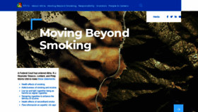 What Altria.com website looked like in 2021 (3 years ago)