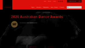 What Ausdance.org.au website looked like in 2021 (2 years ago)