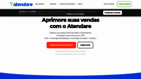 What Atendare.com website looked like in 2021 (2 years ago)