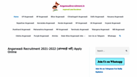 What Anganwadirecruitment.in website looked like in 2021 (2 years ago)