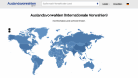 What Auslandsvorwahlen.net website looked like in 2021 (2 years ago)