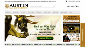 What Austincoins.com website looked like in 2021 (2 years ago)