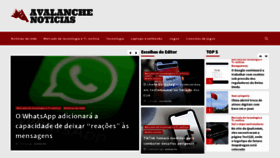 What Avalanchenoticias.com.br website looked like in 2021 (2 years ago)