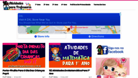 What Atividadesparaprofessores.com.br website looked like in 2021 (2 years ago)