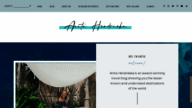 What Anitahendrieka.com website looked like in 2021 (2 years ago)