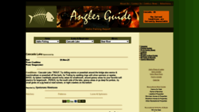 What Anglerguide.com website looked like in 2021 (2 years ago)