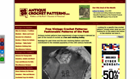 What Antiquecrochetpatterns.com website looked like in 2021 (2 years ago)