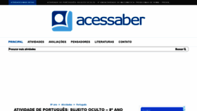 What Acessaber.com.br website looked like in 2021 (2 years ago)