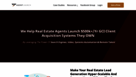 What Agentlaunch.com website looked like in 2021 (2 years ago)