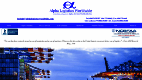 What Alphalogisticsworldwide.com website looked like in 2021 (2 years ago)