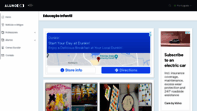 What Alunoon.com.br website looked like in 2021 (3 years ago)