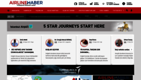 What Airlinehaber.com website looked like in 2021 (2 years ago)