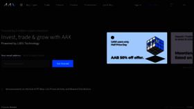 What Aax.com website looked like in 2021 (2 years ago)