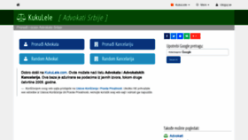 What Advokati.kukulele.com website looked like in 2021 (2 years ago)