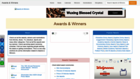 What Awardsandwinners.com website looked like in 2021 (2 years ago)