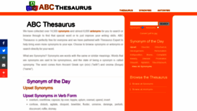 What Abcthesaurus.com website looked like in 2021 (2 years ago)