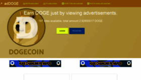 What Addoge.cc website looked like in 2021 (2 years ago)