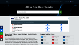 What Allinonedownloader.com website looked like in 2021 (2 years ago)