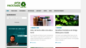 What Artereciclada.com.br website looked like in 2021 (4 years ago)