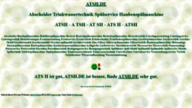What Atsh.de website looked like in 2021 (2 years ago)