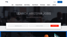 What Azjobscareers.com website looked like in 2021 (2 years ago)