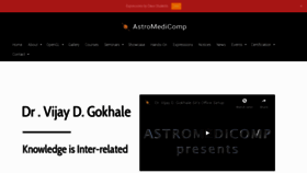 What Astromedicomp.org website looked like in 2021 (2 years ago)