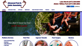 What Advancedfootdoc.com website looked like in 2021 (3 years ago)