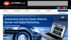 What Autoweb.co.uk website looked like in 2021 (2 years ago)