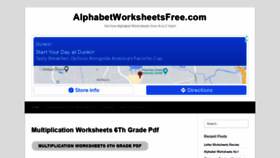 What Alphabetworksheetsfree.com website looked like in 2021 (2 years ago)