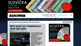 What Aeroweb.cz website looked like in 2021 (2 years ago)