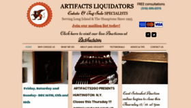 What Artifactsli.com website looked like in 2021 (3 years ago)
